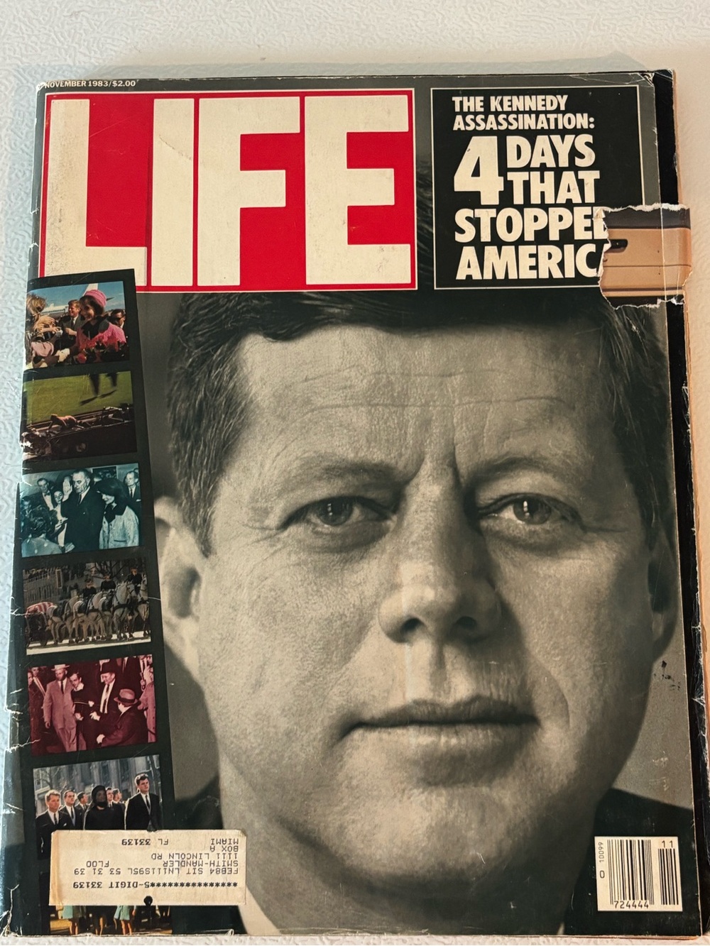 LIFE Magazine "4 Days That Stopped America" JFK Cover Nov. 1963
